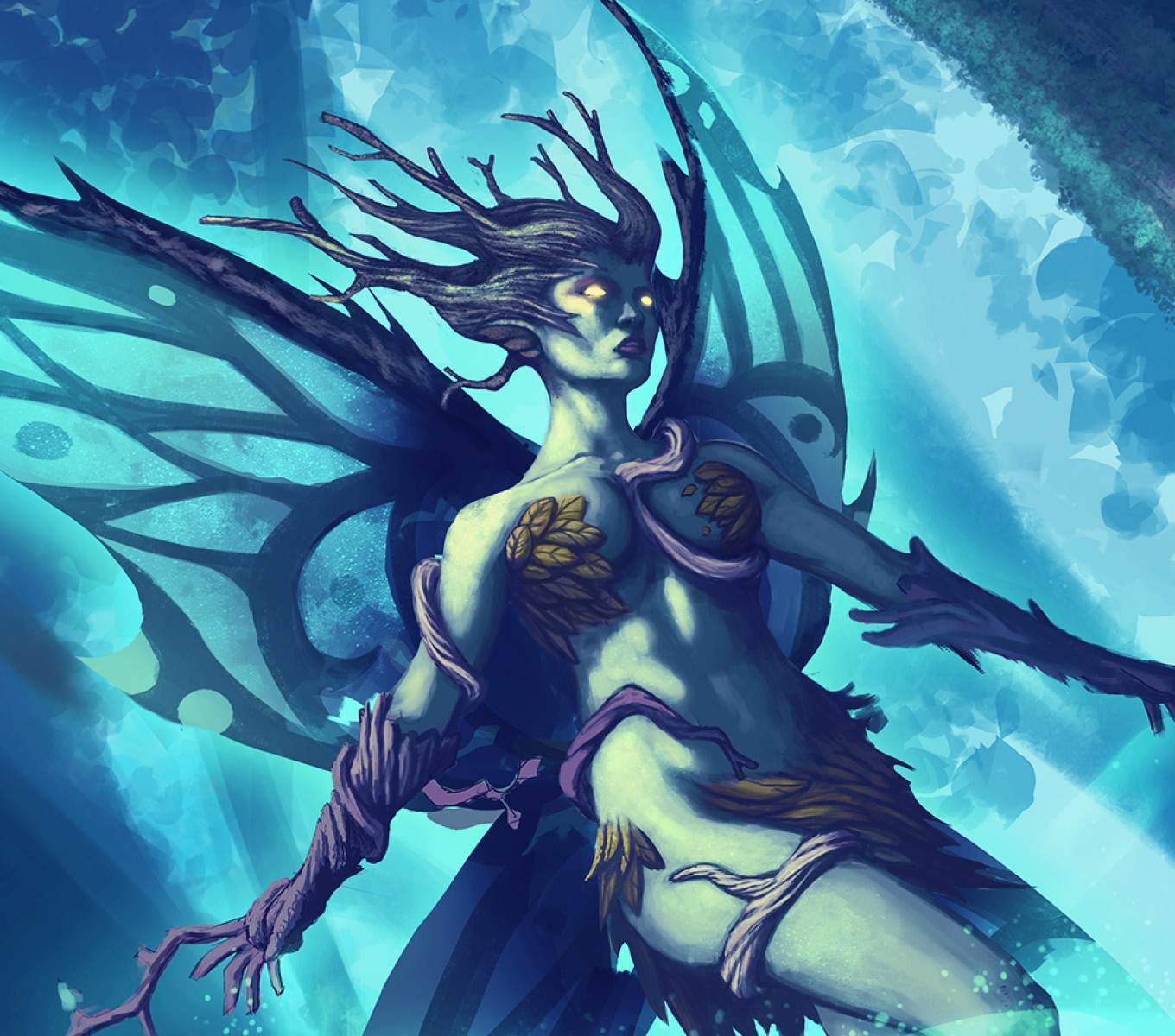 Moonbranch Sylph original fantasy artwork