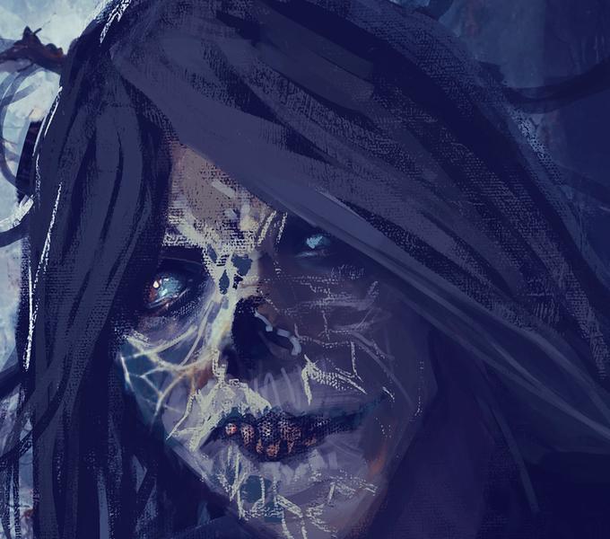 Hollowveil Seer fantasy artwork