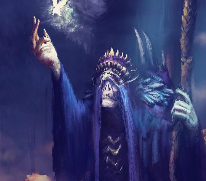 Grimcrown Caller fantasy artwork